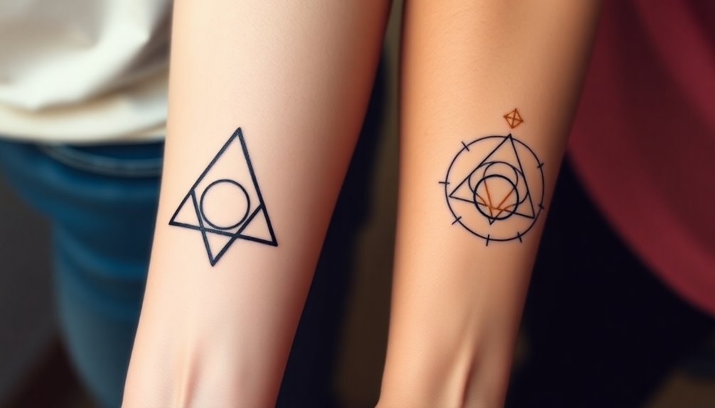 geometric twin flame designs