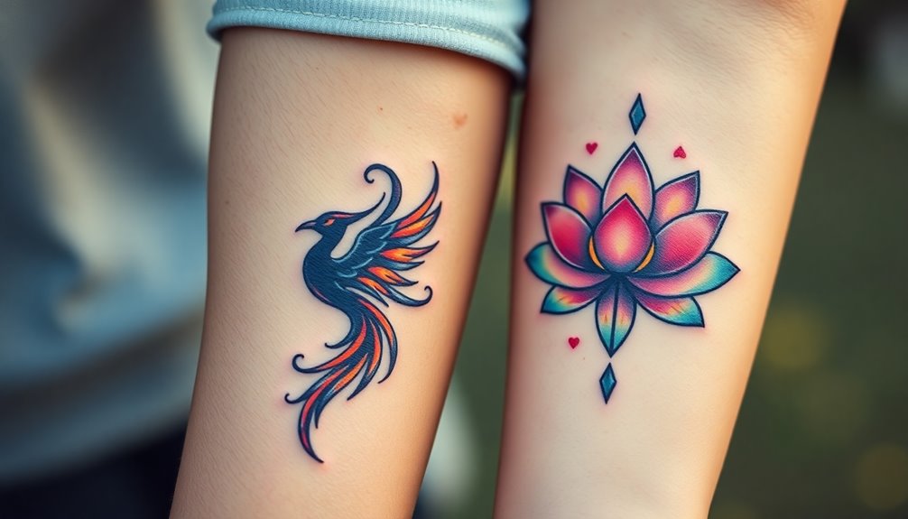 twin flame tattoo ideas