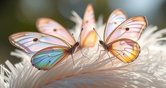 butterflies and feathers symbolize transformation