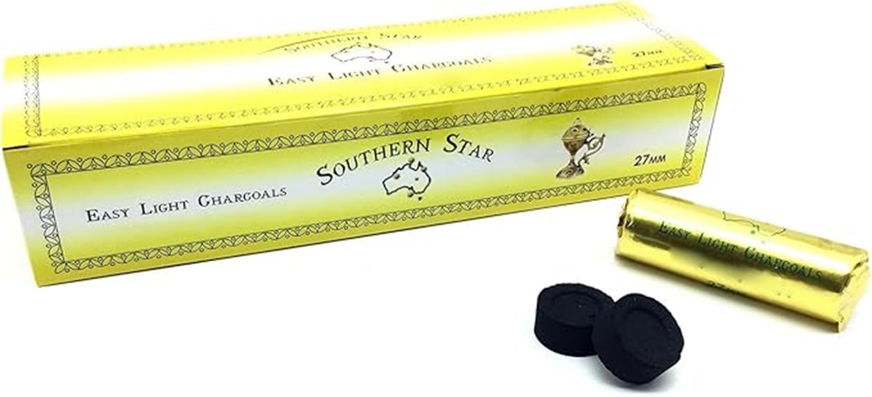 120 slow burning charcoal tablets