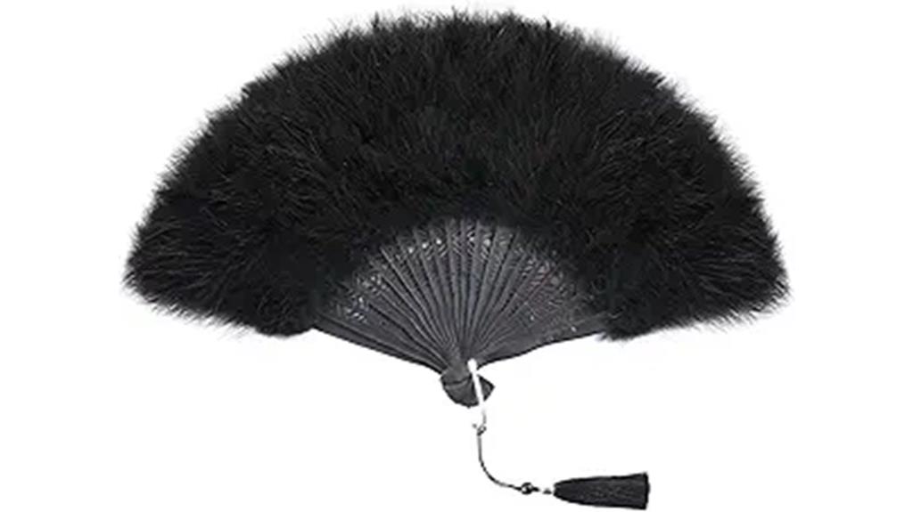 1920s gatsby feather fan