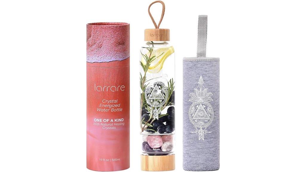 adjustable crystal water bottle