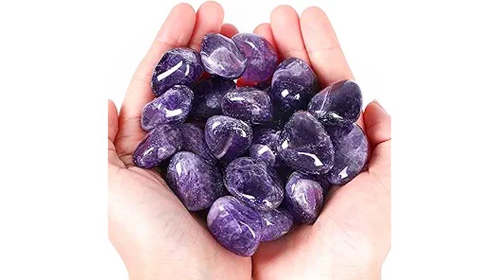 amethyst healing crystals set
