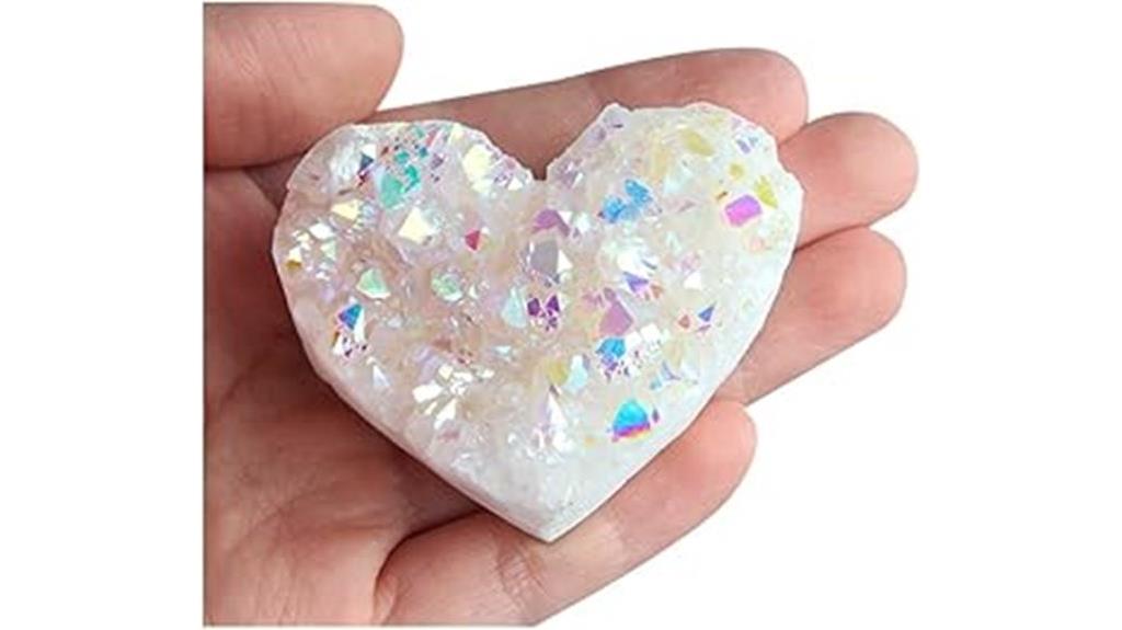 angel aura quartz cluster