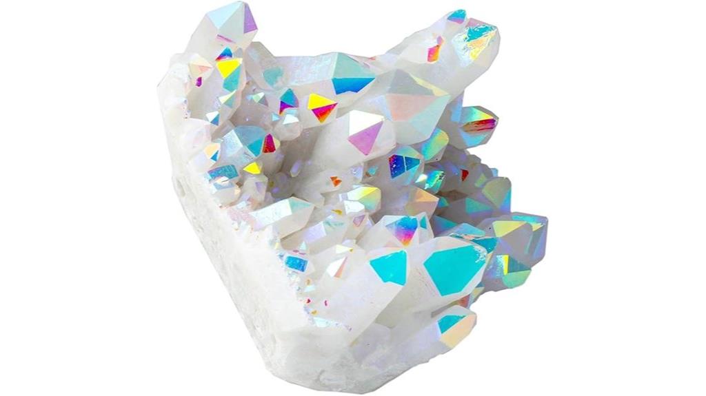 angel aura quartz cluster