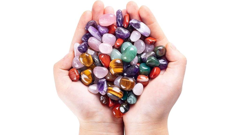 assorted crystal stones set