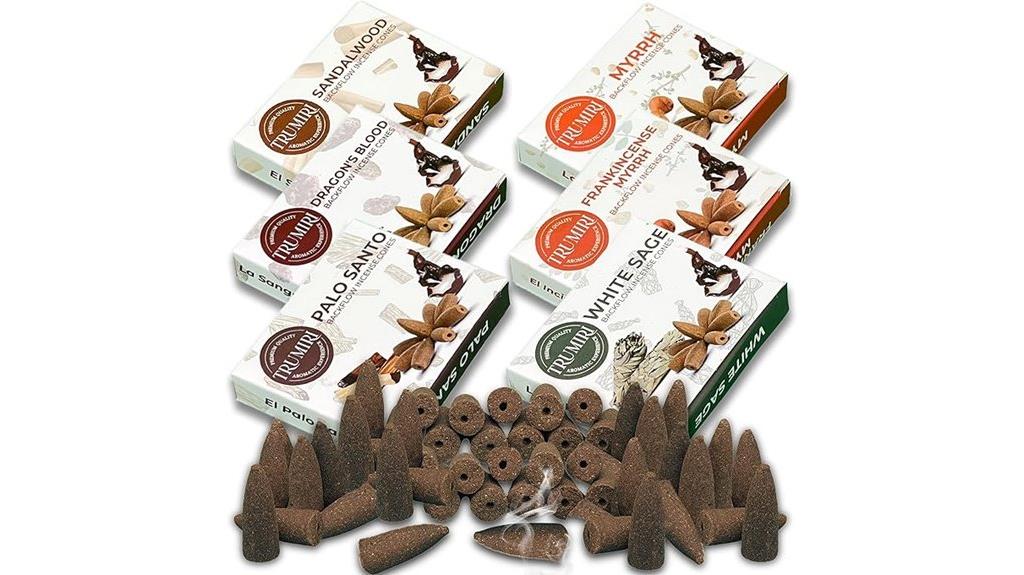 assorted woody incense cones