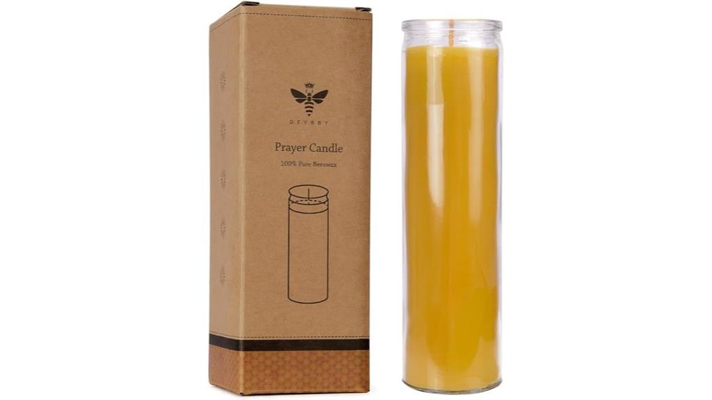 beeswax prayer meditation candle