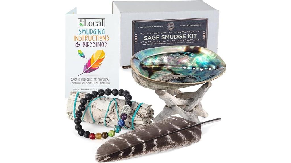 beginner white sage smudging kit