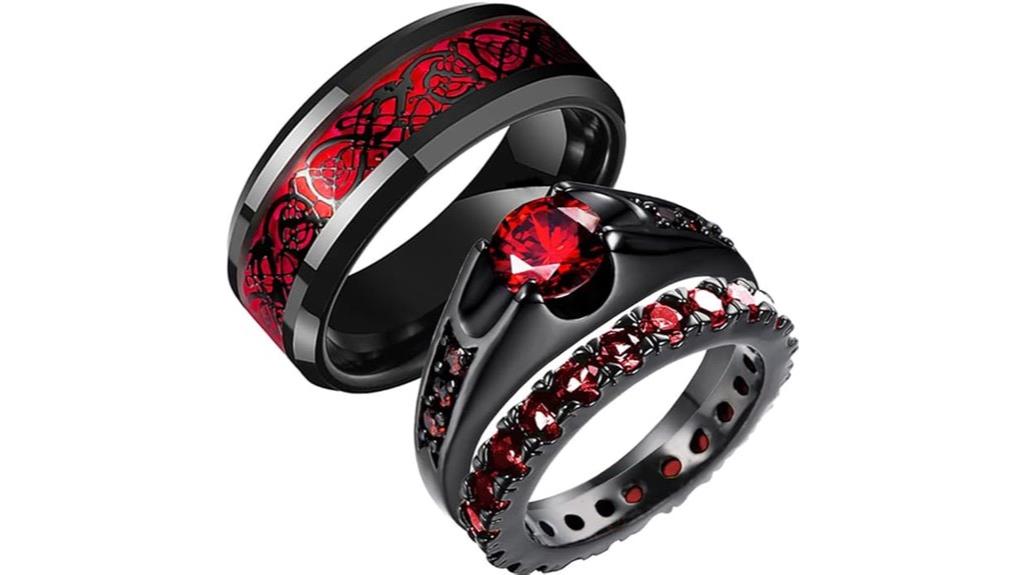 black bridal celtic dragon
