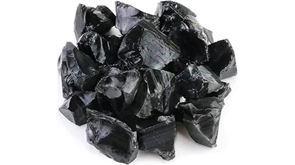 black obsidian jewelry stones