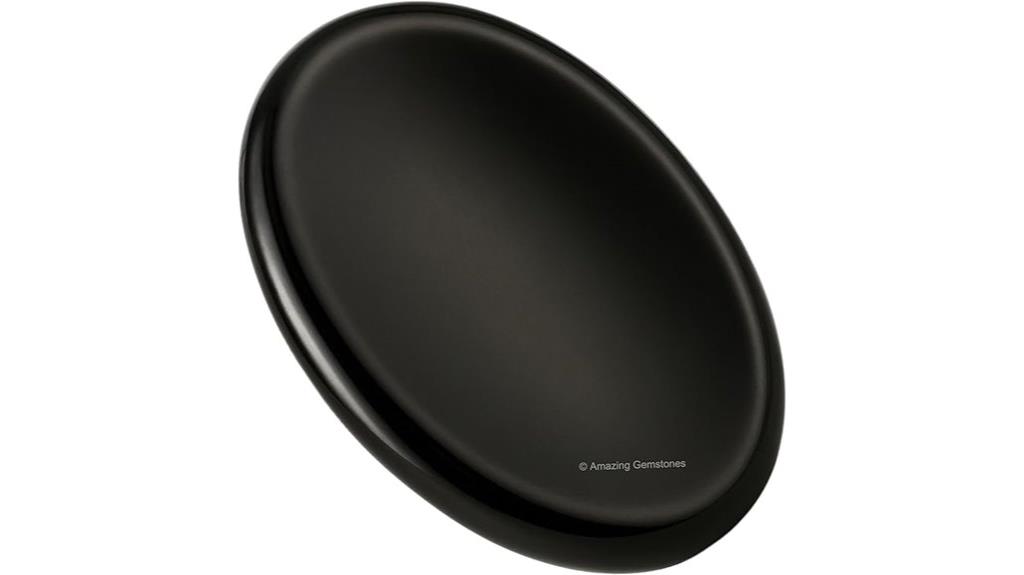 black obsidian worry stone