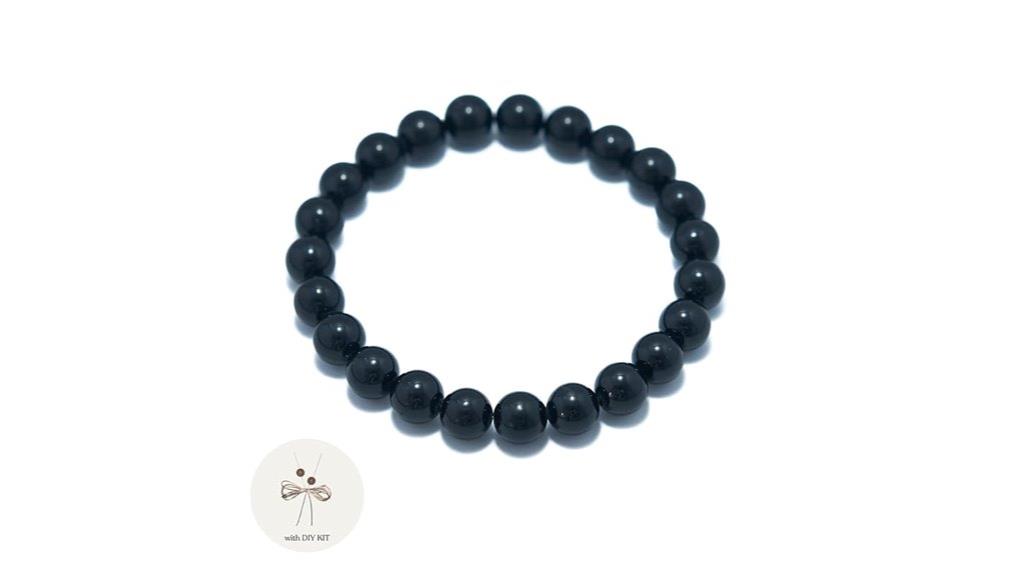 black tourmaline diy bracelet