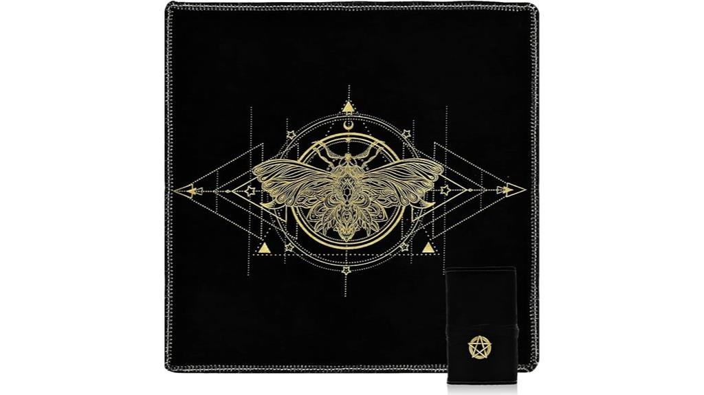 black velvet tarot cloth
