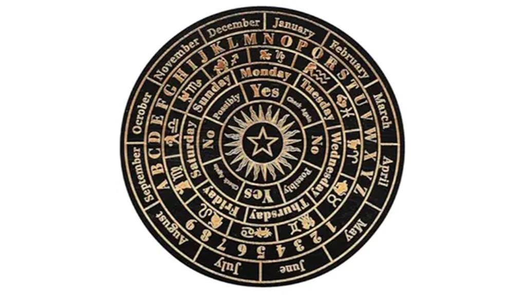 black wooden spirit board