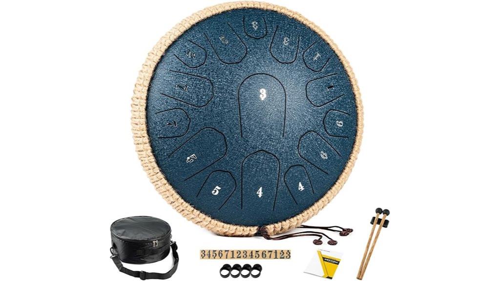 blue 13 inch d drum