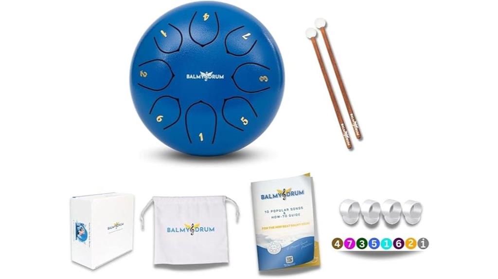 blue steel tongue drum