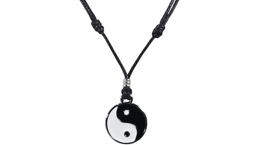 blue yin yang necklace