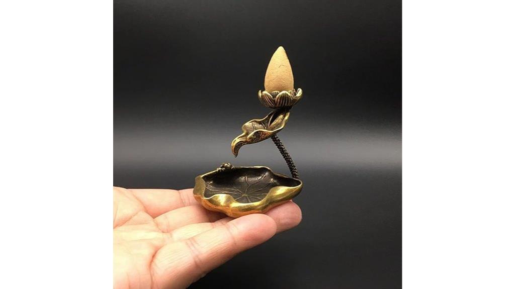 brass lotus waterfall holder