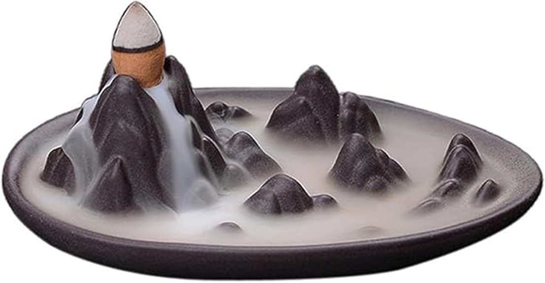 ceramic backflow incense burner