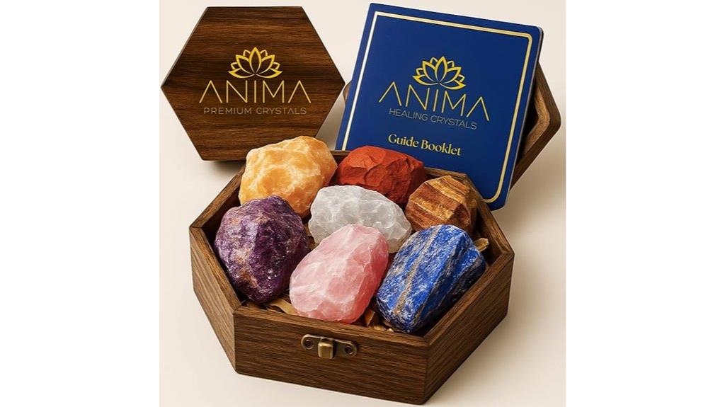 chakra crystals healing set