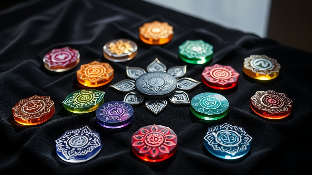 chakra glass sets collection