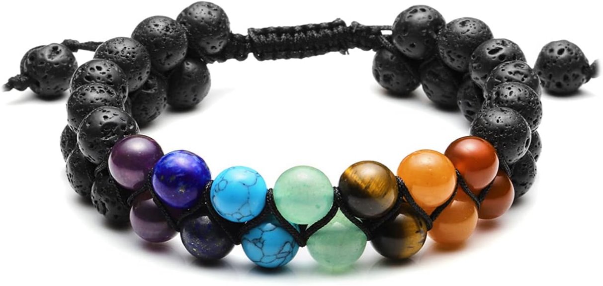 chakra healing crystal bracelet