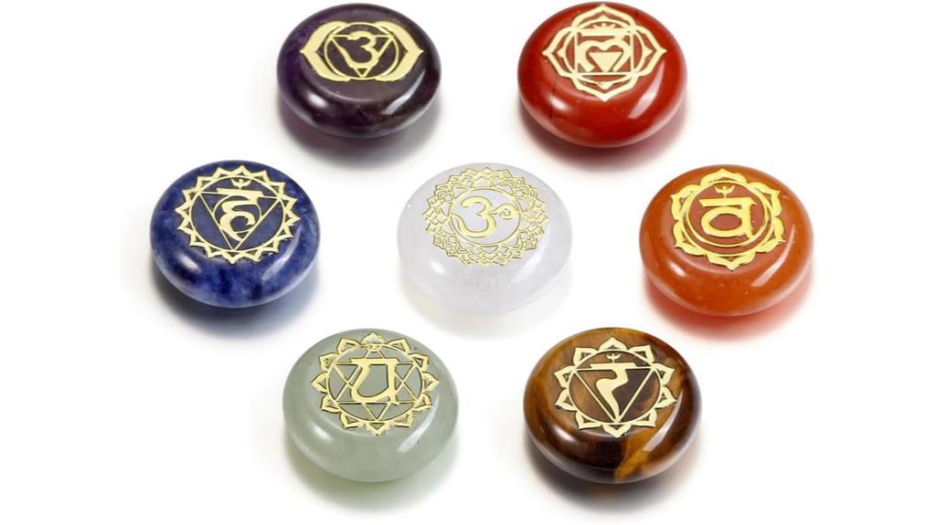 chakra healing crystal set