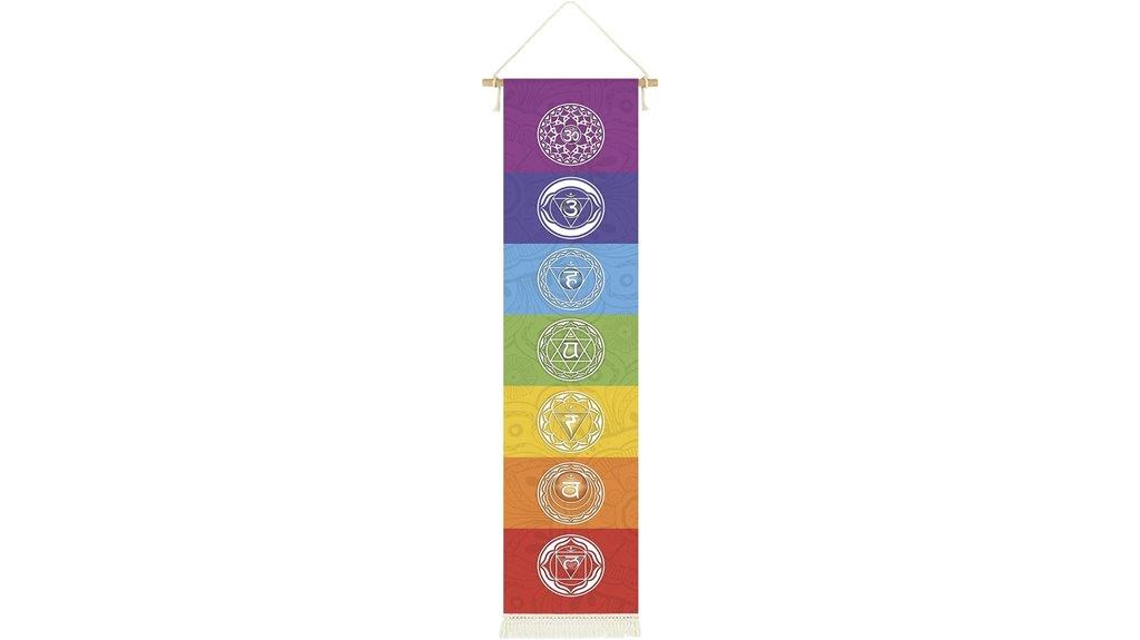 chakra mandala yoga wall