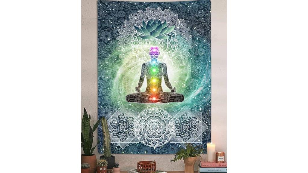 chakra tapestry yoga wall