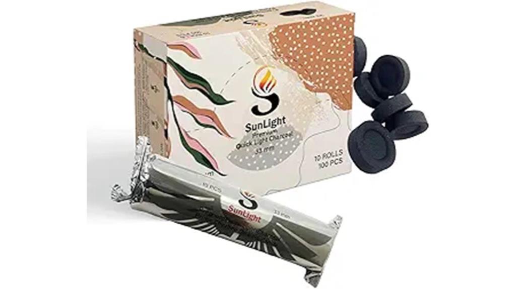 charcoal incense tablets pack