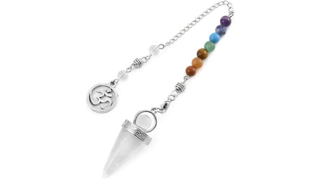 clear quartz divination pendulum