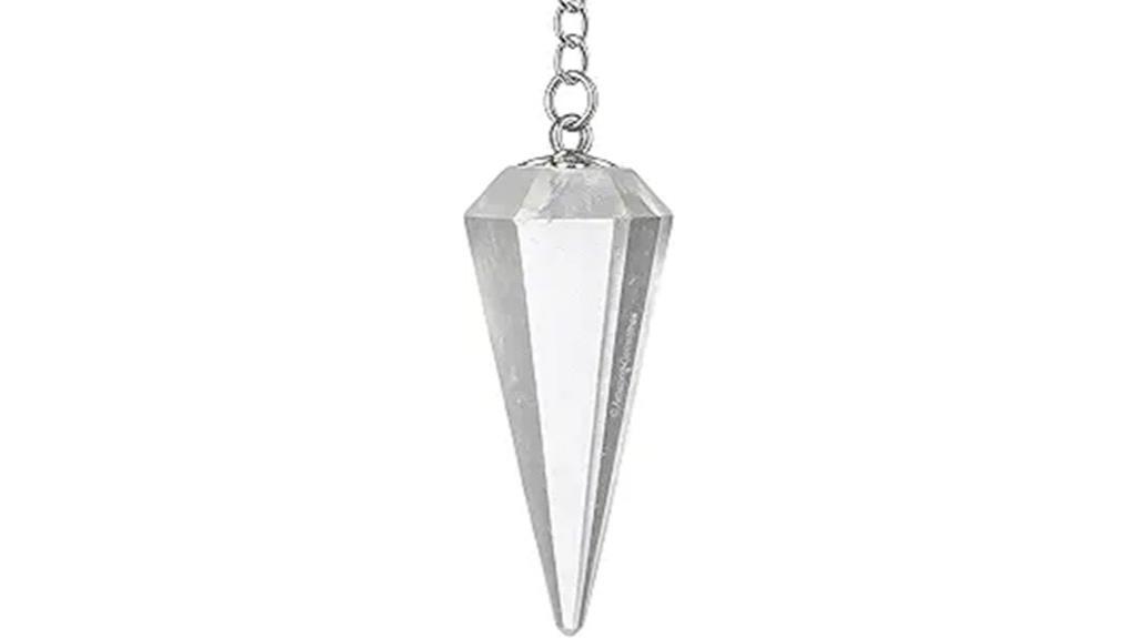 clear quartz divination pendulum