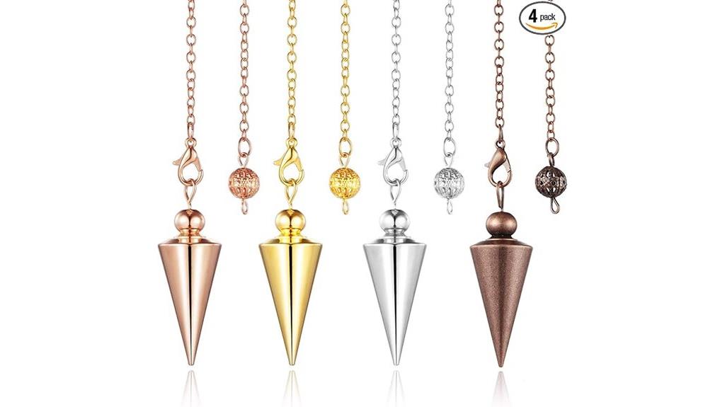 copper dowsing pendulum set