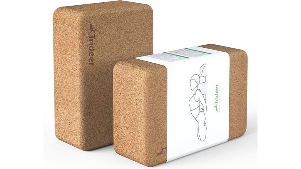 cork yoga blocks pair