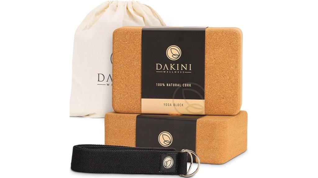 cork yoga blocks set