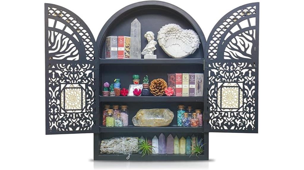 crystal display wall shelf