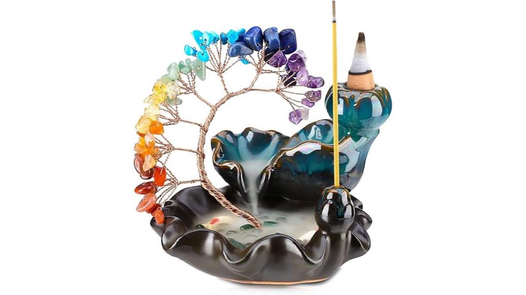 crystal tree backflow burner