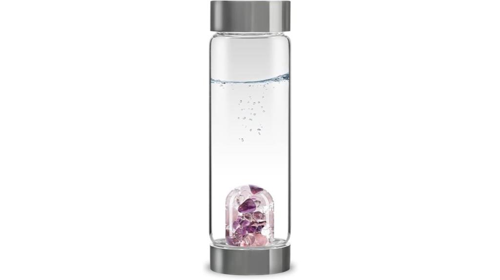 crystal water bottle for wellness