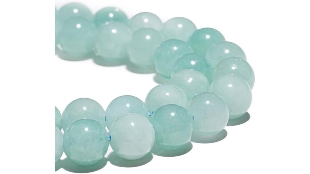 cyan angelite beads ten