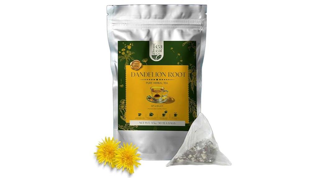 dandelion root tea bags