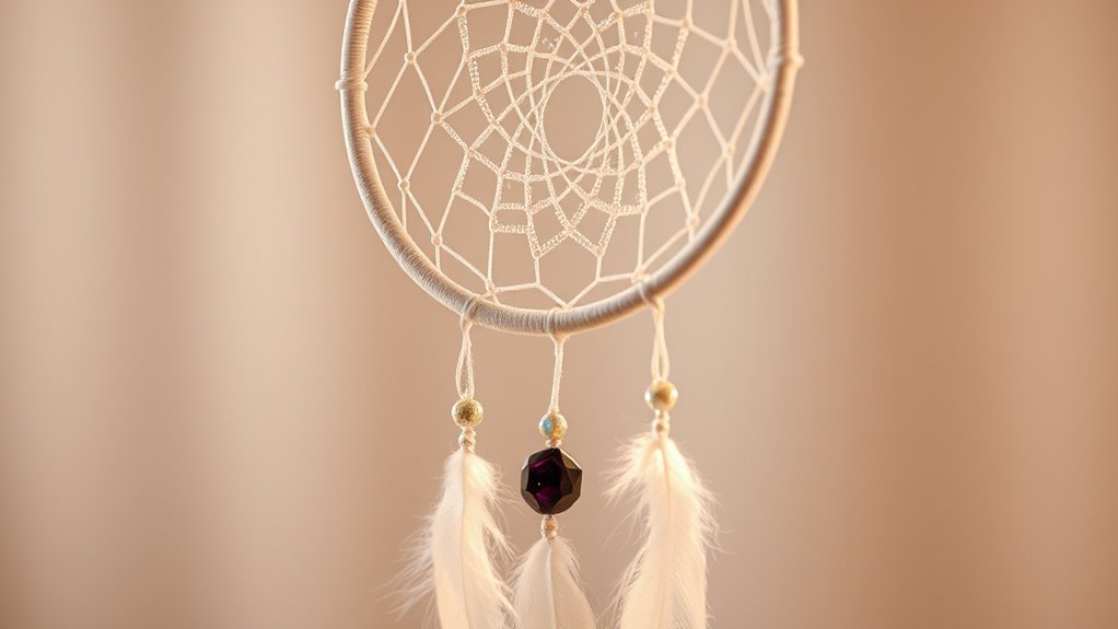dreamcatchers with crystals