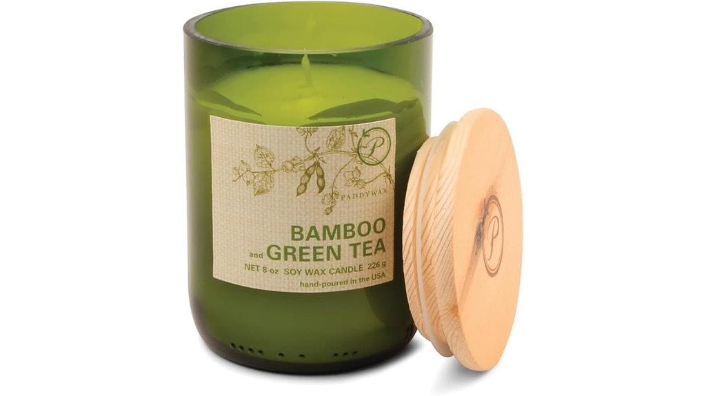 eco soy glass candle