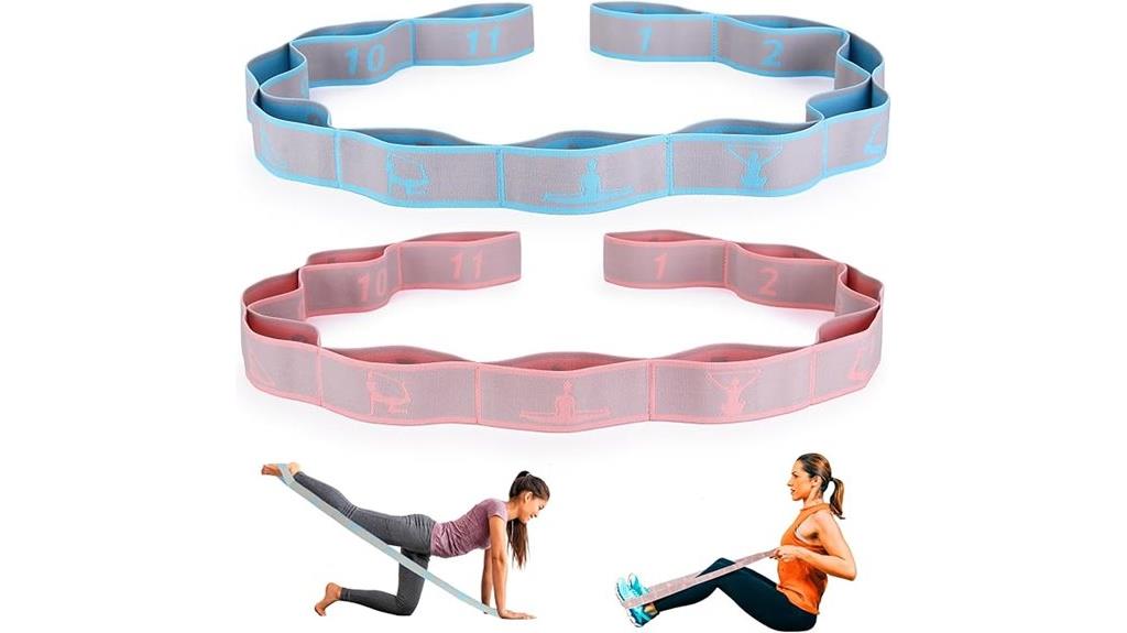 elastic yoga stretching strap