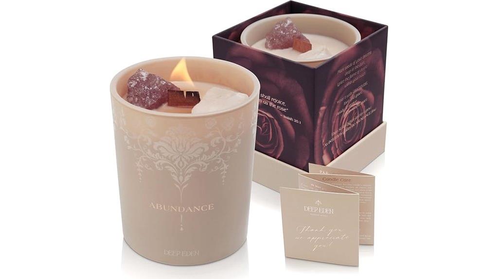 elegant crystal candle gift