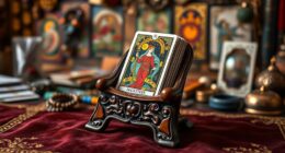 elegant tarot card displays