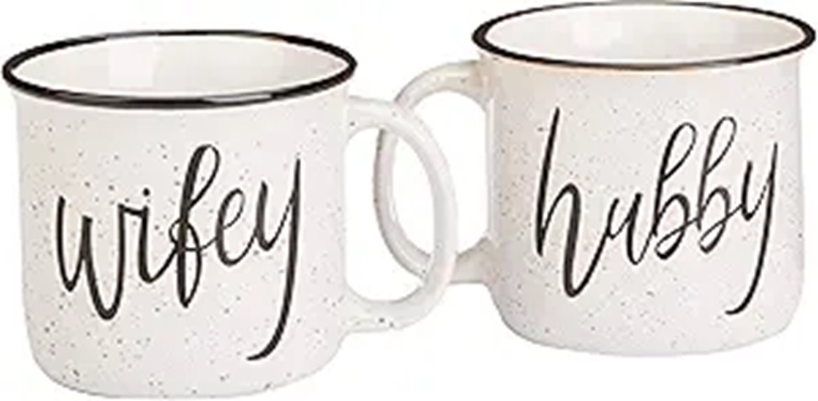 farmhouse husband and wife mugs