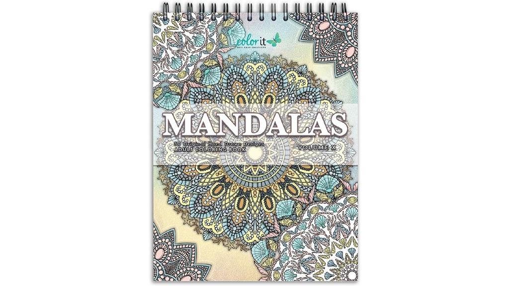 fifty mandalas coloring book