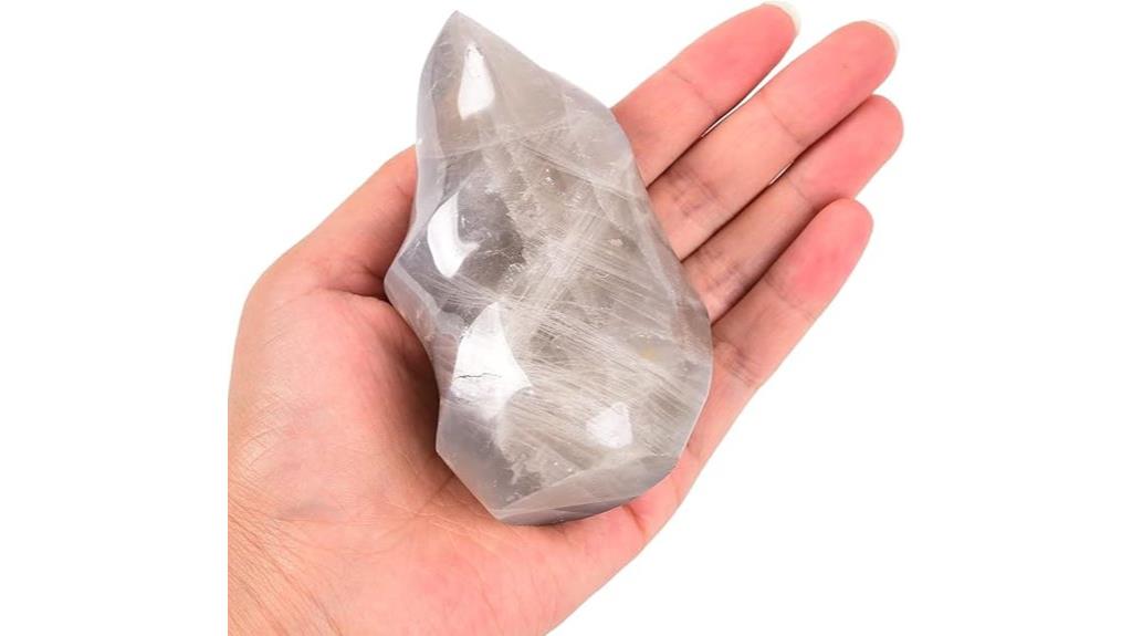 flame shaped crystal tower decor