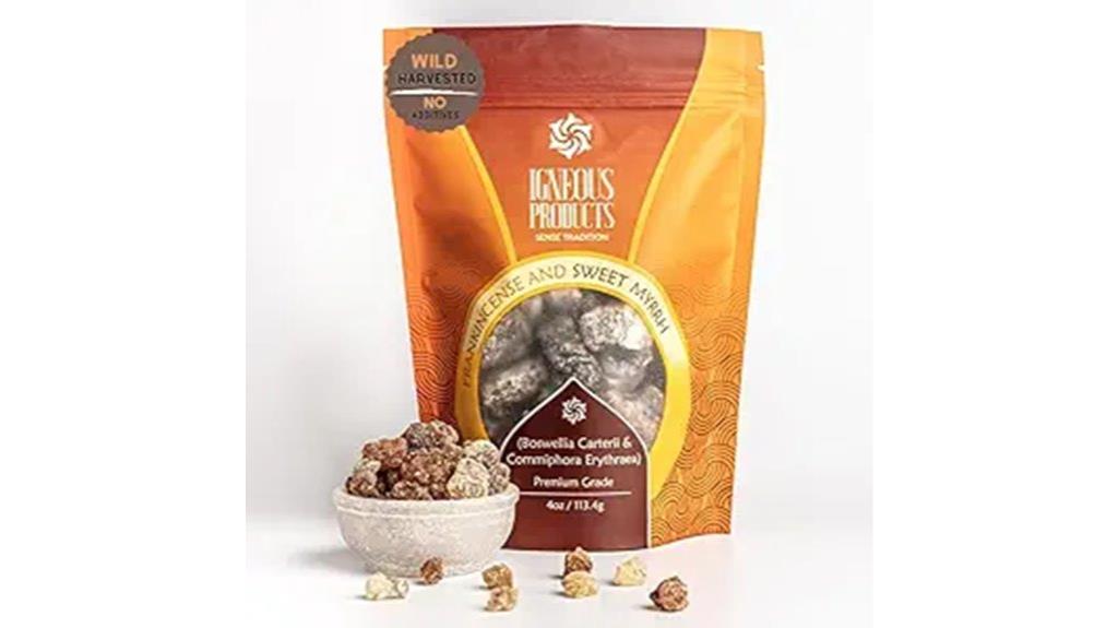 frankincense and myrrh resin